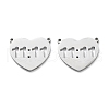 304 Stainless Steel Pendants STAS-A107-01A-P-1