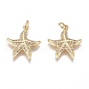 Brass Micro Pave Cubic Zirconia Pendants ZIRC-G168-13G-1