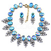 Alloy Rhinestone Jewelry Sets FS-WG3ECD0-05-1