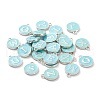 Platinum Plated Alloy Enamel Charms ENAM-XCP0001-04-4