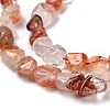 Natural Red Hematoid Quartz/Ferruginous Quartz Beads Strands G-P497-01E-54-4