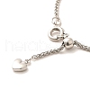 1.5mm Rack Plating Brass Wheat Chain Adjustable Slider Necklaces for Women Men MAK-L044-07P-2