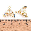 Brass Micro Pave Cubic Zirconia Pendants KK-N261-103G-3