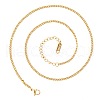 Stainless Steel 3mm Curb Chain Necklaces OT4459-2-2