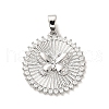 Brass Micro Pave Cubic Zirconia Pendants KK-H455-25P-1