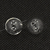 Handmade Two Holes Blown Glass Globe Beads BLOW-TA0001-01B-7