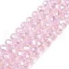 Electroplate Glass Beads Strands EGLA-A044-T8mm-B10-1