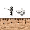 304 Stainless Steel Stud Earrings EJEW-F361-19P-3
