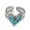 304 Stainless Steel Open Cuff Rings RJEW-C079-08P-3