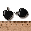 Natural Obsidian Pendants G-Q438-24-3