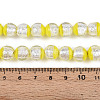 Luminous Handmade Lampwork Silver Foil Beads Strand FOIL-N029-03B-5