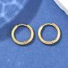 Ion Plating(IP) 304 Stainless Steel Huggie Hoop Earrings X-EJEW-F111A-14mm-G-4