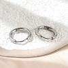 Tarnish Resistant 304 Stainless Steel Hoop Earrings EJEW-P177-P-07-4