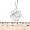 Viking Pentagram 304 Stainless Steel Pendant Necklaces NJEW-M096-01P-3