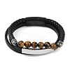 Microfiber Leather Cord Bracelets BJEW-P328-14A-1
