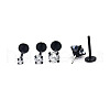 Stainless Steel Clear Cubic Zirconia Threadless Labret Stud WG18B1C-08-1
