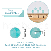 HOBBIESAY 2 Strands Natural Amazonite Round Beads Strands G-HY0001-22-2