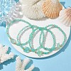 Fish/Turtle/Crab/Starfish Glass Summer Bracelets BJEW-JB10206-2
