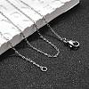 Non-Tarnish 304 Stainless Steel Cable Chain Necklaces X-NJEW-P248-01P-1