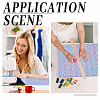 Fishscale Pattern Polyester Fabrics DIY-WH0292-79A-6