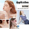 SUNNYCLUE Printed Alloy Pendants with Enamel PALLOY-SC0002-90A-6