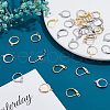  120Pcs 4 Style 304 Stainless Steel Leverback Earring Findings STAS-NB0001-17-4