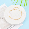 Brass Satellite Chains Bracelets for Women BJEW-N032-08E-G-1