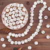 100Pcs 2 Styles Maple Wood European Beads WOOD-GF0002-22-4