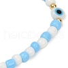 2Pcs Glass Seed Beads Stretch Bracelets for Women BJEW-JB11693-5
