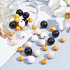 CHGCRAFT 160 Pcs 4 Styles Natural Wood Beads WOOD-CA0001-20-4