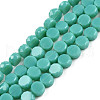 Opaque Solid Color Glass Beads Strands GLAA-N052-05B-A15-1