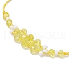 Electroplate Glass Beaded Braided Bead Bracelets BJEW-MZ00183-7