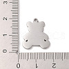 304 Stainless Steel Pendants STAS-R222-02P-3