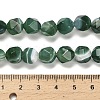 Dyed Natural Banded Agate Beads Strands G-G203-08A-5