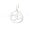 925 Sterling Silver Ring with Double Heart Charms STER-R012-05S-1
