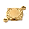 Ion Plating(IP) 304 Stainless Steel Cabochon Connector Setting X-STAS-C110-09G-2