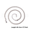 Non-Tarnish 5MM Unisex 304 Stainless Steel Snake Chains Necklaces DL8400-1-1