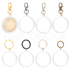 2 Sets 2 Style Commemorative Coin Acrylic Pendant Keychain Sets KEYC-FG0001-08-1