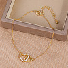 Brass Cable Chain Link Braceets IG5817-3