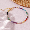 Round Natural Mixed Gemstone  Beaded Bracelets for Women VN7200-3