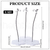 Plastic Minifigures Display Stands with Adjustable Snake Bone Bracket ODIS-WH0070-81B-2