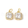 Brass Micro Pave Cubic Zirconia Pendants ZIRC-I071-16G-1