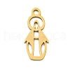 Ion Plating(IP) 201 Stainless Steel Pendants STAS-M015-03G-1