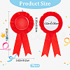 Award Ribbon Shape Tinplate Badge Pins JEWB-WH0035-01B-2