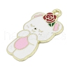 Valentine's Day Alloy Enamel Pendants PALLOY-V001-01B-2