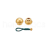 Brass Parachute Rope European Beads FIND-WH0561-24-7