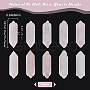 Beebeecraft 10Pcs Natural Rose Quartz No Hole G-BBC0001-16-2