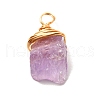 Natural Quartz Pendants PALLOY-JF00939-2