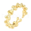 Brass Cuff Finger Ring Settings KK-L219-15B-G-1