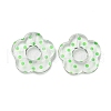 Transparent Printed Acrylic Beads OACR-H124-05B-03-1